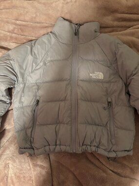 The north face women's hydrenalite down short jacket blue flax - Size S